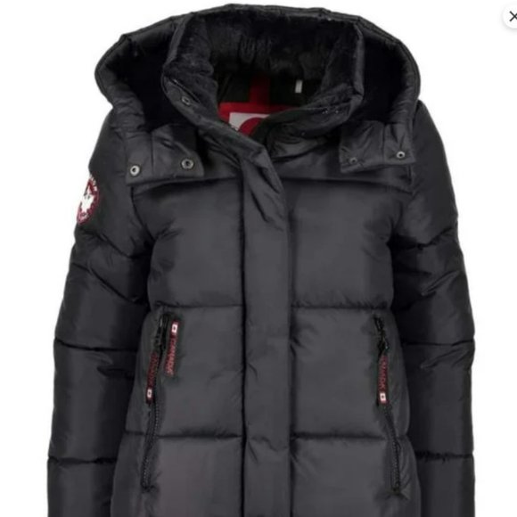 Canada Weather Gear Jackets & Blazers - Women’s Black Puffer Jacket with Detachable Hood. NWT. Large